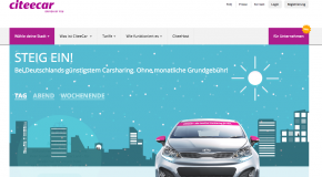 CiteeCar bringt Carsharing ohne Grundgebühr